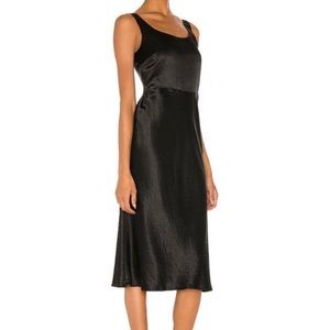 Vince Slim Fitted Satin Dress